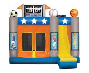 Sports Arena Bounce House Rental - 4 in 1 Combo