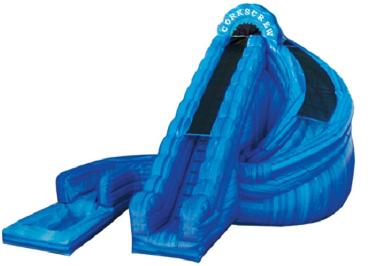 Rent a CorkScrew Water Slide for your next Inflatable Bounce House Party right here in Connecticut.