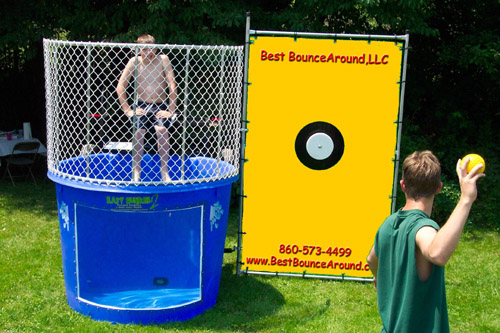 Rent Dunk Tank for your next Inflatable Bounce House Party right here in Connecticut.
