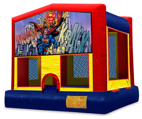Rent the Superman Bounce House for your next Inflatable Bounce House Party right here in Connecticut.