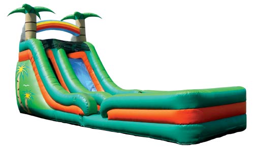 CT Water slide rentals. Rent a Tropical Water Slide for your next Inflatable Bounce House Party right here in Connecticut. Water Slides, Dunk Tanks, Bounce houses, Obstacle courses and more.