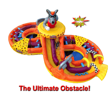 Rent the Rat Race Obstacle Course for your next Inflatable Bounce House Party right here in Connecticut.